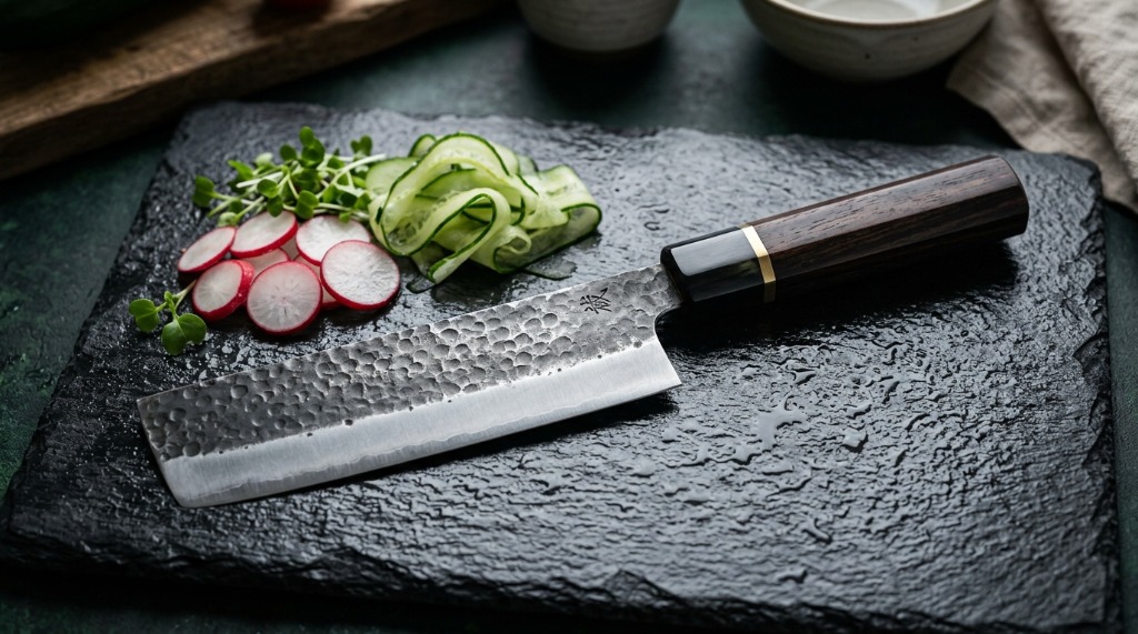 DastakDo Precision Forged Japanese Nakiri Vegetable Knife 6.5"